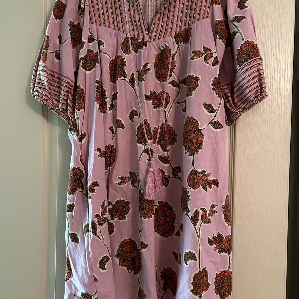 Knox Rose Pink Short Sleeve Tie Front Blouse